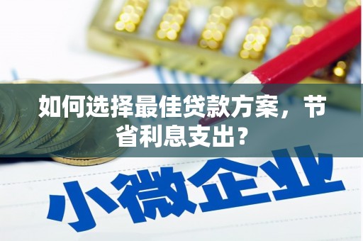 安化如何选择最佳贷款方案，节省利息支出？