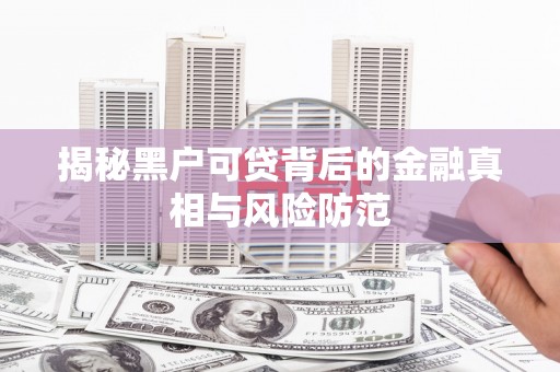 安化揭秘黑户可贷背后的金融真相与风险防范