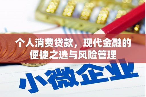 安化个人消费贷款，现代金融的便捷之选与风险管理