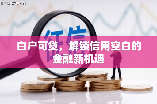 安化白户可贷，解锁信用空白的金融新机遇