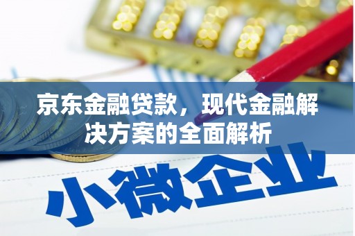 安化京东金融贷款，现代金融解决方案的全面解析