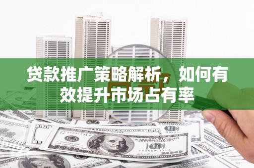 安化贷款推广策略解析，如何有效提升市场占有率