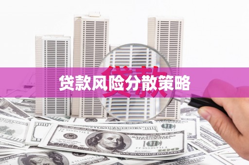 安化贷款风险分散策略