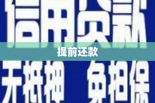 安化提前还款