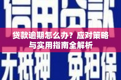 安化贷款逾期怎么办？应对策略与实用指南全解析
