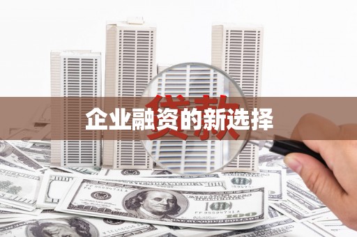 安化企业融资的新选择
