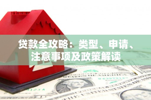 安化贷款全攻略：类型、申请、注意事项及政策解读